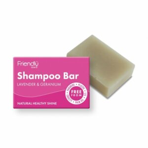 Friendly Soap Přírodní mýdlo na vlasy levandule a pelargonie (95 g) Friendly Soap