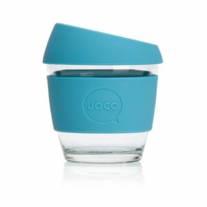 Jococup (236 ml) - azurově modrý - z odolného borosilikátového skla Jococup