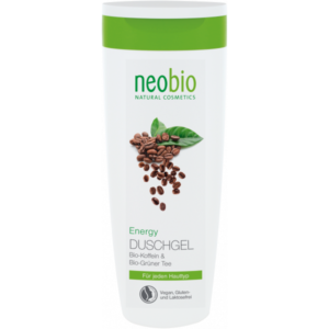 Neobio Sprchový gel Energy (250 ml) - s kofeinem a zeleným čajem Neobio