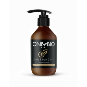 OnlyBio Regenerační sprchový gel a šampon pro muže (250 ml) OnlyBio