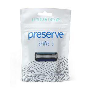 Preserve Náhradní břity Shave 5 (4 ks) - Sleva Preserve