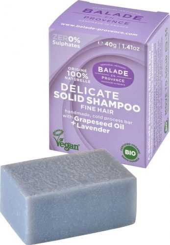 Balade en Provence BIO Posilující tuhý šampon pro jemné vlasy levandule 40 g