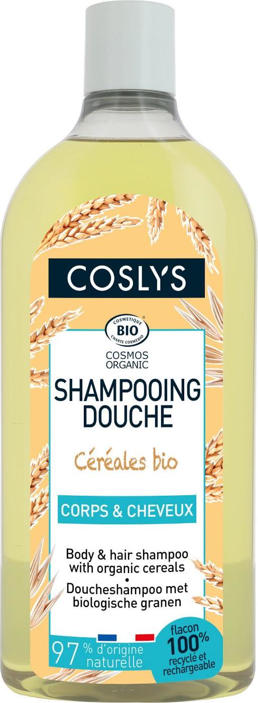 Coslys Sprchový šampon bez mýdla 2 v 1 na vlasy a tělo s výtažky z obilí 750 ml