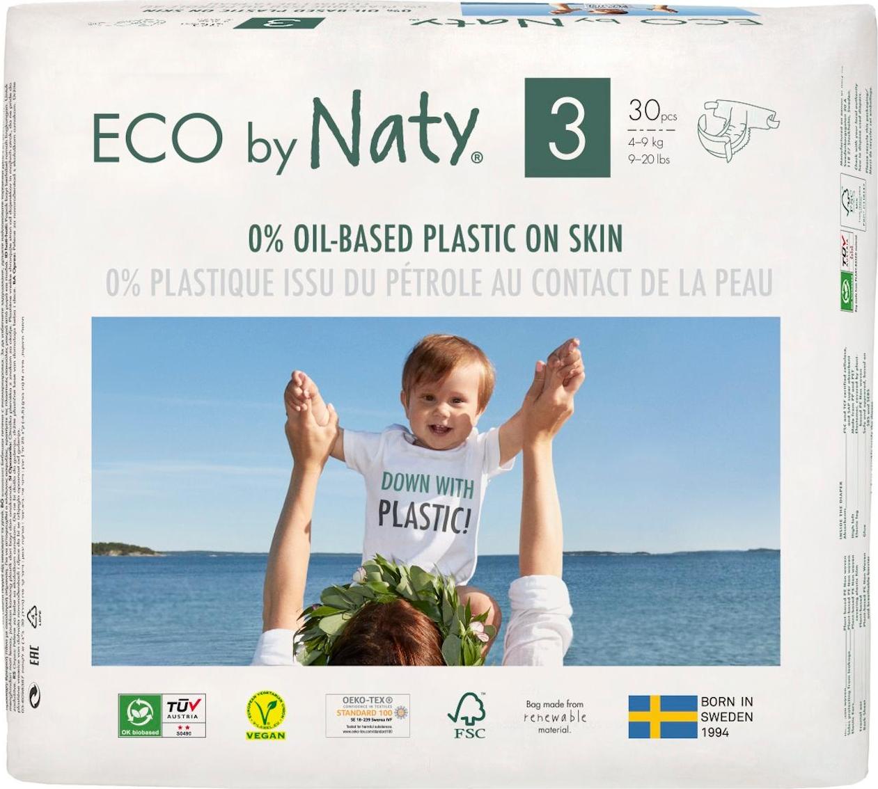 Eco by Naty Plenky Midi 4-9 kg 30 ks