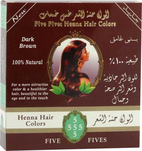 Five Fives Henna Lamda tmavě hnědá 100 g