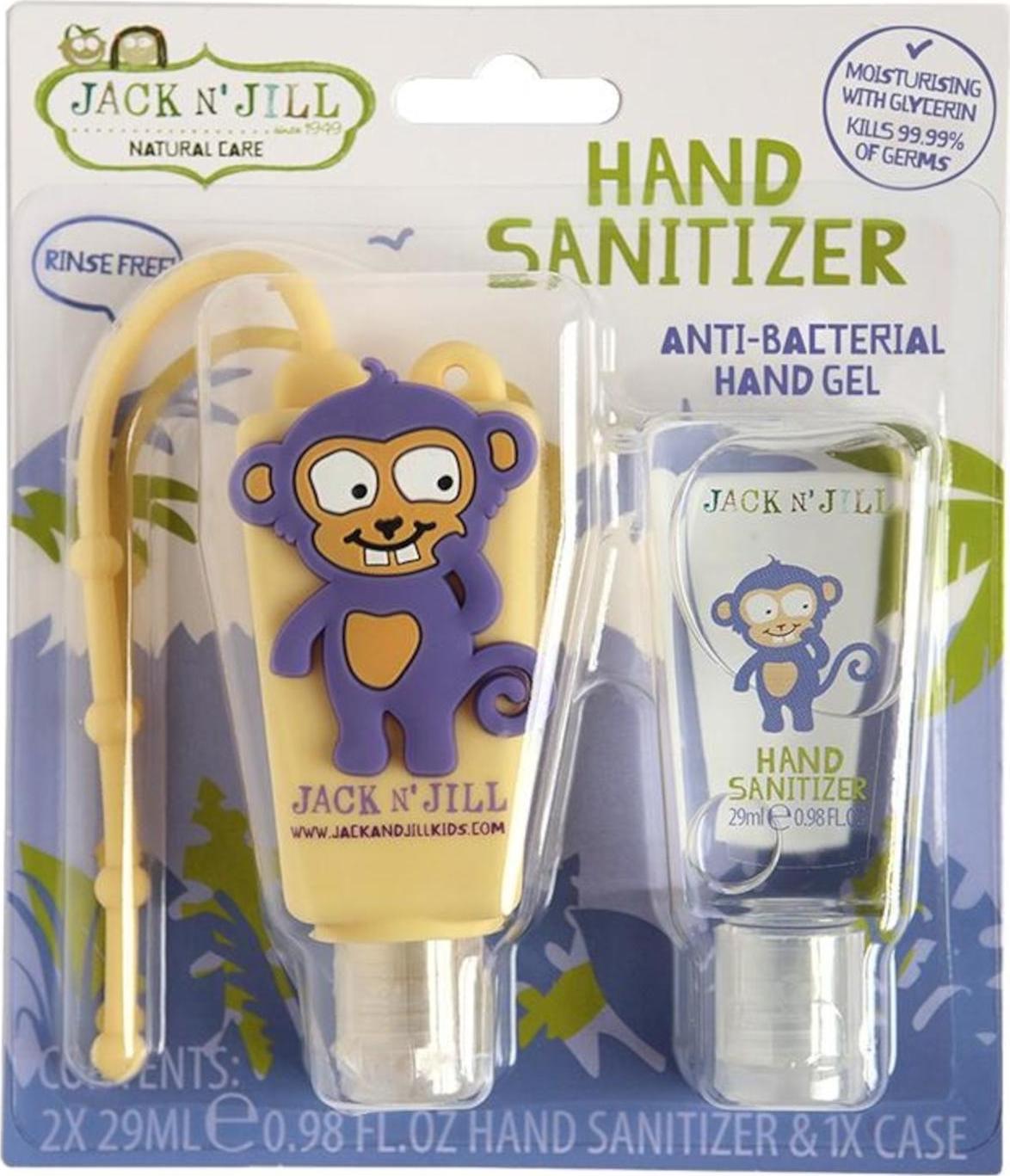 Jack n Jill Antibakteriálni gel na ruce pro děti Opice 2 x 29 ml