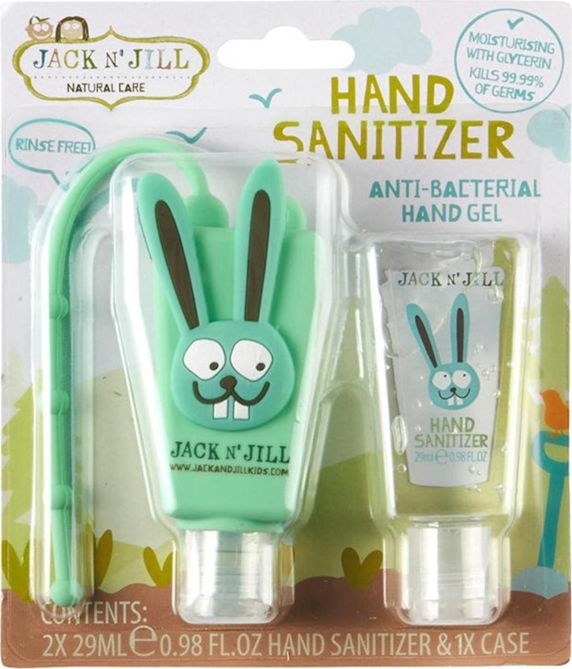 Jack n Jill Antibakteriálni gel na ruce pro děti Zajíc 2 x 29 ml