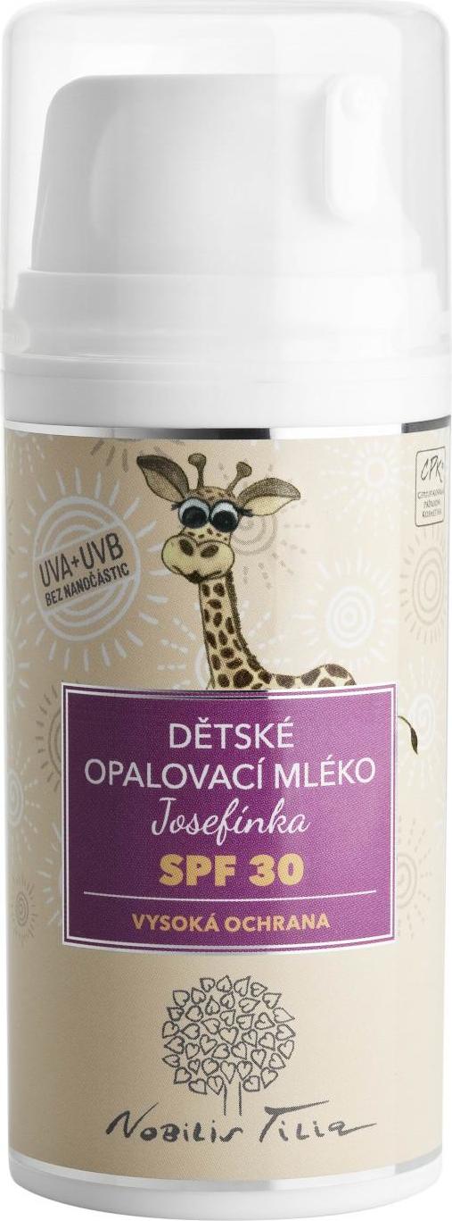 Nobilis Tilia Dětské opalovací mléko Josefínka SPF 30 100 ml