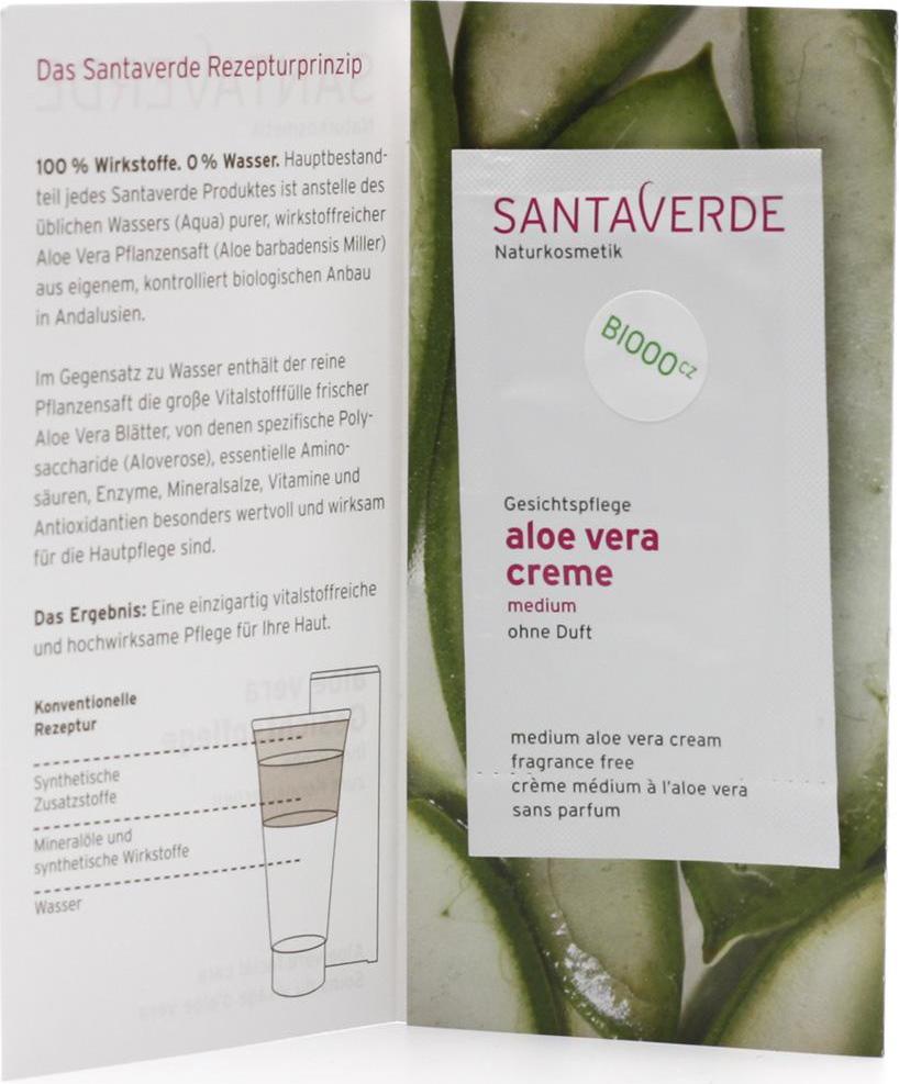 Santaverde Pleťový krém medium 1 ml