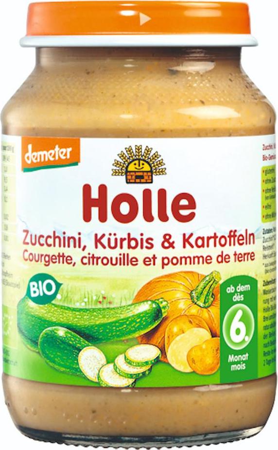 Holle Bio Dětská přesnídávka cuketa a dýně s bramborem 190 g