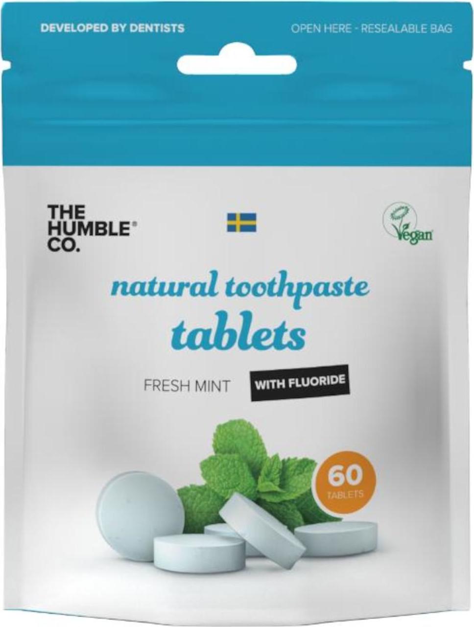 Humble Brush Zubní pasta v tabletách s fluoridem 60 ks
