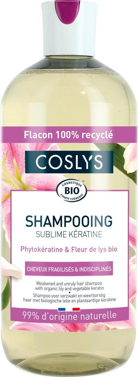 Coslys Šampon pro slabé a nepoddajné vlasy lilie a rostlinný keratin 500 ml
