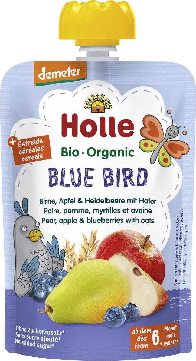 Holle Blue Bird Bio ovocné pyré hruška jablko