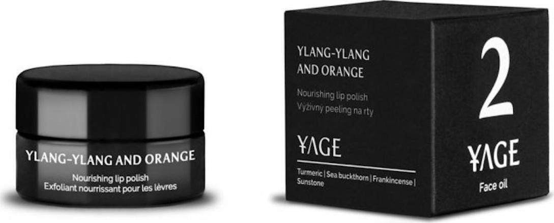 Yage Organics Výživný peeling na rty ylang ylang a pomerančem 15 ml