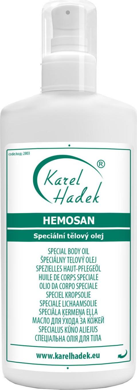 Aromaterapie Karel Hadek HEMOSAN Speciální tělový olej 20 ml