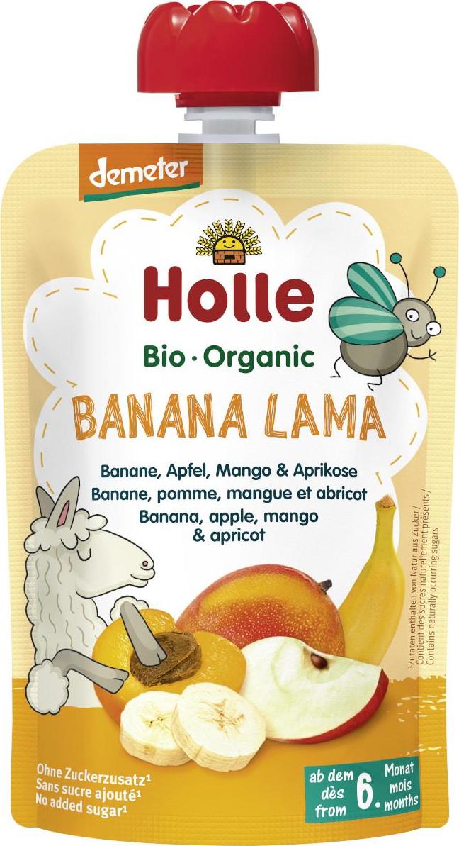 Holle Banana Lama Bio ovocné pyré banán