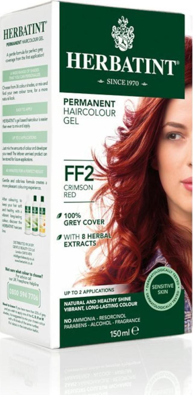 HERBATINT Permanentní barva na vlasy karmínová červená FF2 150 ml