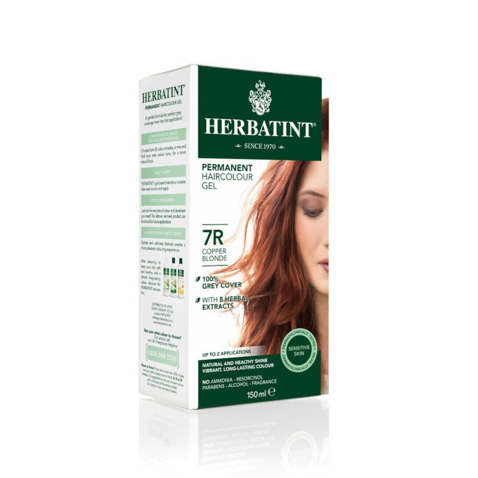 HERBATINT Permanentní barva na vlasy měděná blond 7R 150 ml