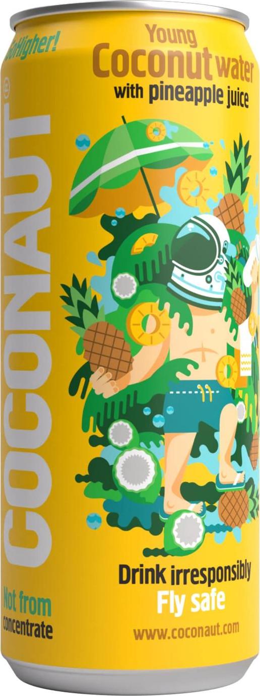Allnature Coconaut Kokosová voda s ananasovou šťávou 320 ml