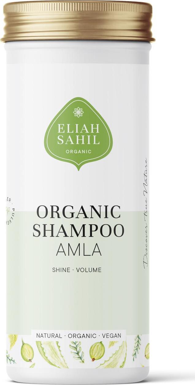 Eliah Sahil Organic Práškový šampon pro lesk a objem Amla a Shikakai 100 g