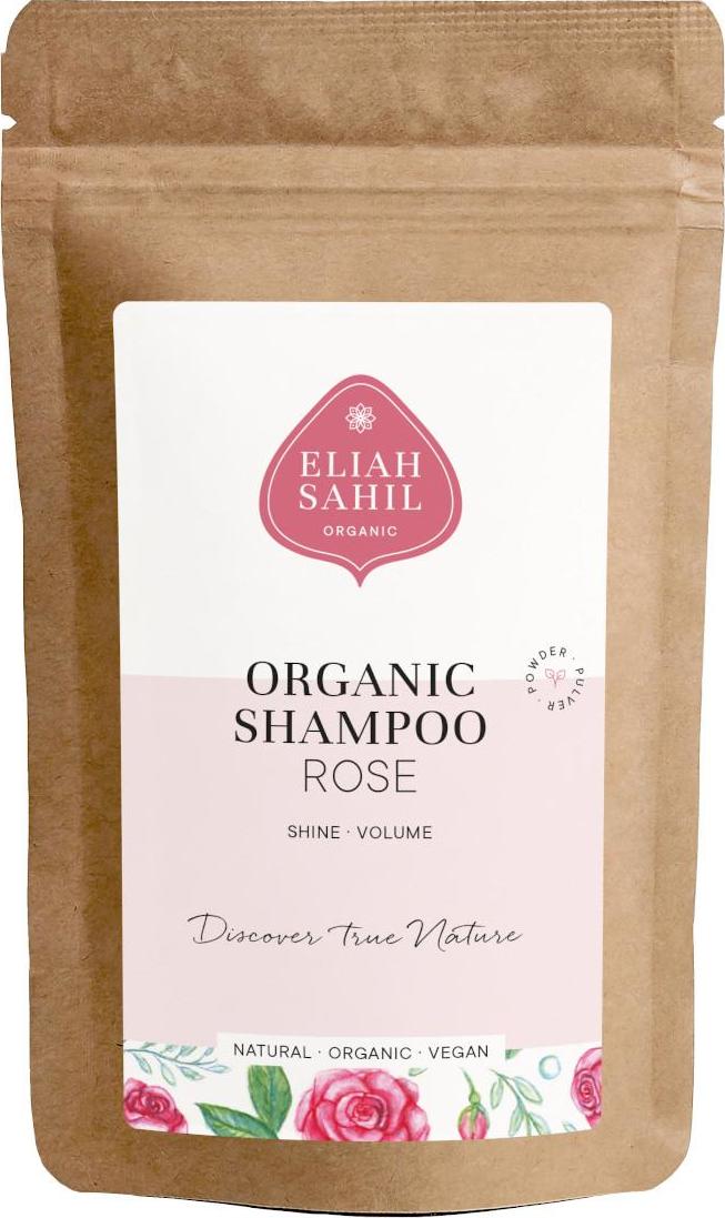 Eliah Sahil Organic Práškový šampon pro lesk a objem růže 10 g