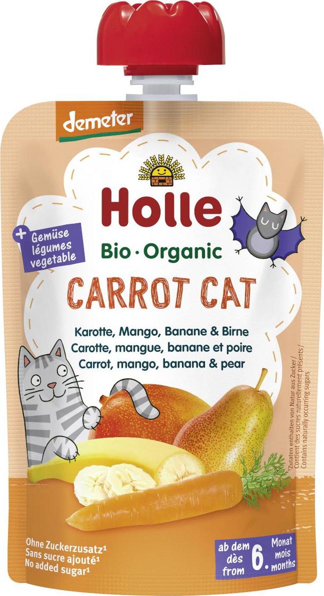 Holle Carrot Cat Bio pyré mrkev