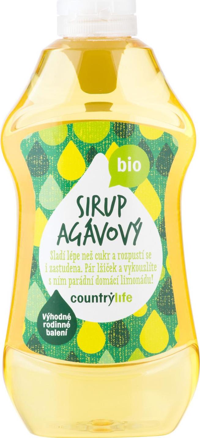 Country Life Sirup agávový BIO 847 ml