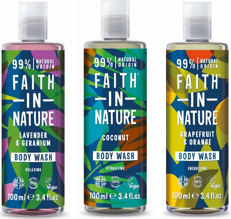 Faith in Nature Sprchový gel mix 100 ml