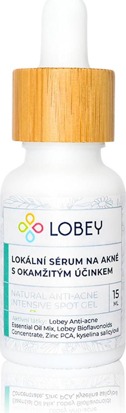 Lobey Lokální sérum na akné s okamžitým účinkem 15 ml