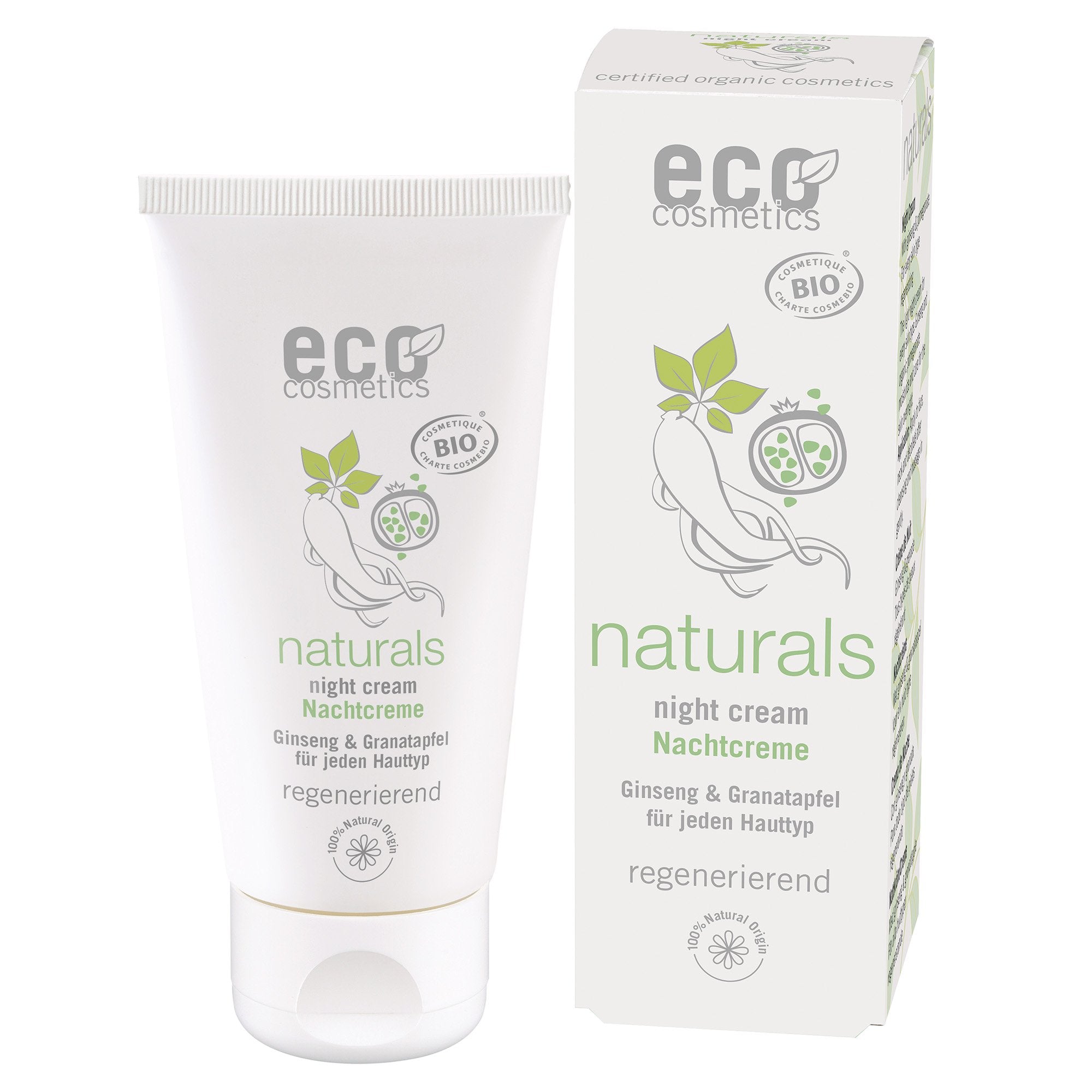 Eco Cosmetics Noční krém BIO (50 ml) - s granátovým jablkem a ženšenem Eco Cosmetics