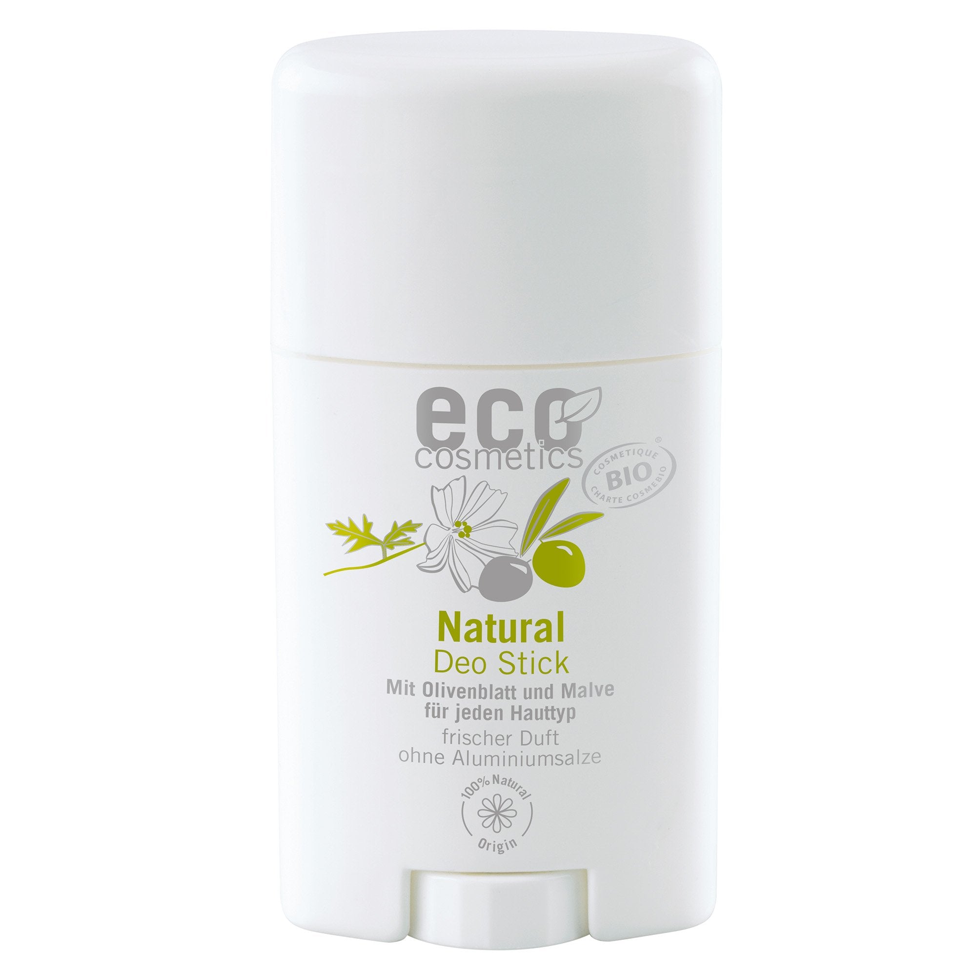 Eco Cosmetics Tuhý deodorant BIO (50 ml) - s olivovým listem a slézem Eco Cosmetics