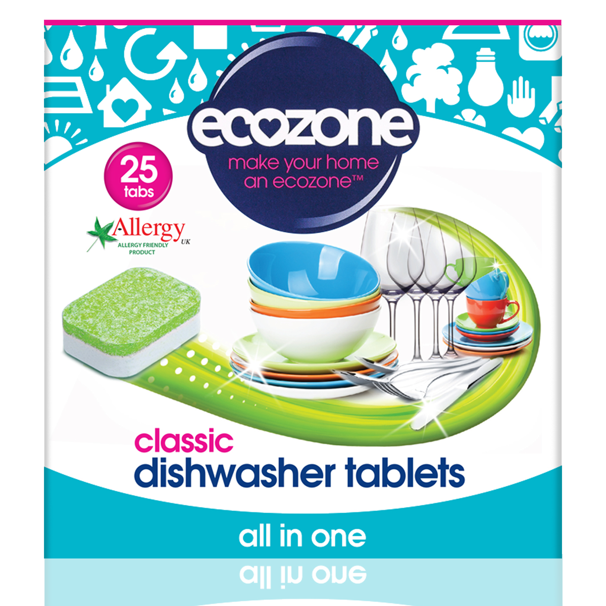 Ecozone Tablety do myčky Classic - vše v jednom 25 ks Ecozone
