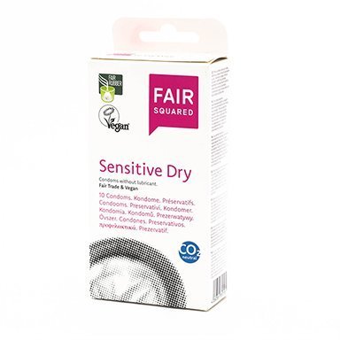 Fair Squared Kondom Sensitive Dry (10 ks) - veganské a fair trade Fair Squared