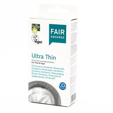 Fair Squared Kondom Ultra Thin 10 - veganské a fair trade Fair Squared