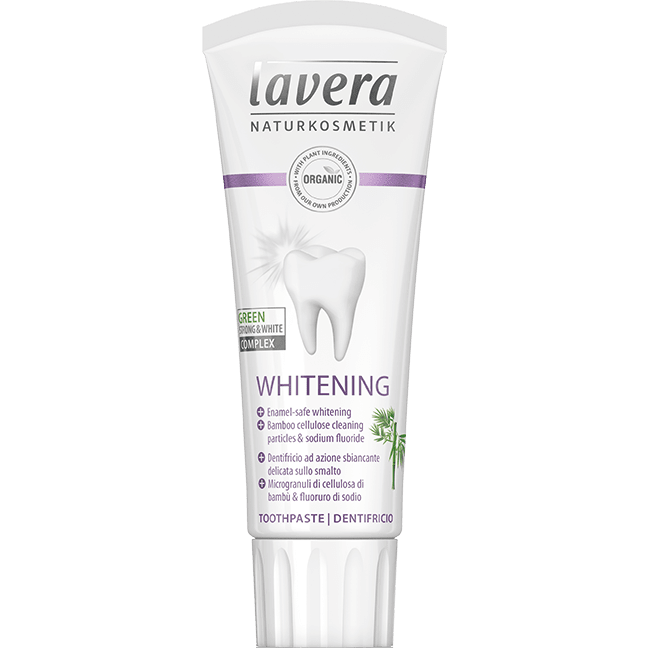 Lavera Bělící zubní pasta s fluorem BIO (75 ml) - s osvěžující mátovou příchutí Lavera