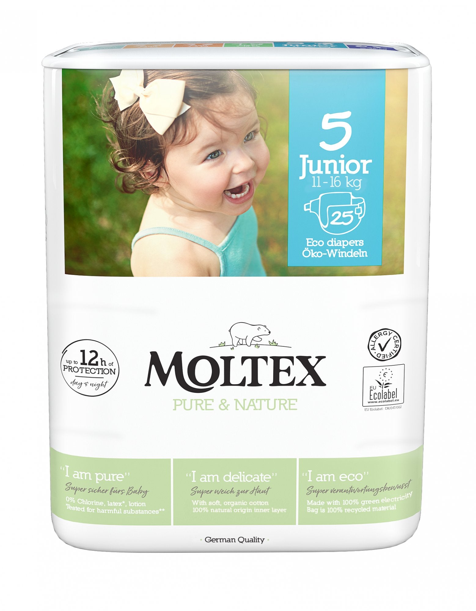 Moltex Ekoplenky Pure & Nature - Junior (11-16 kg) (25 ks) Moltex