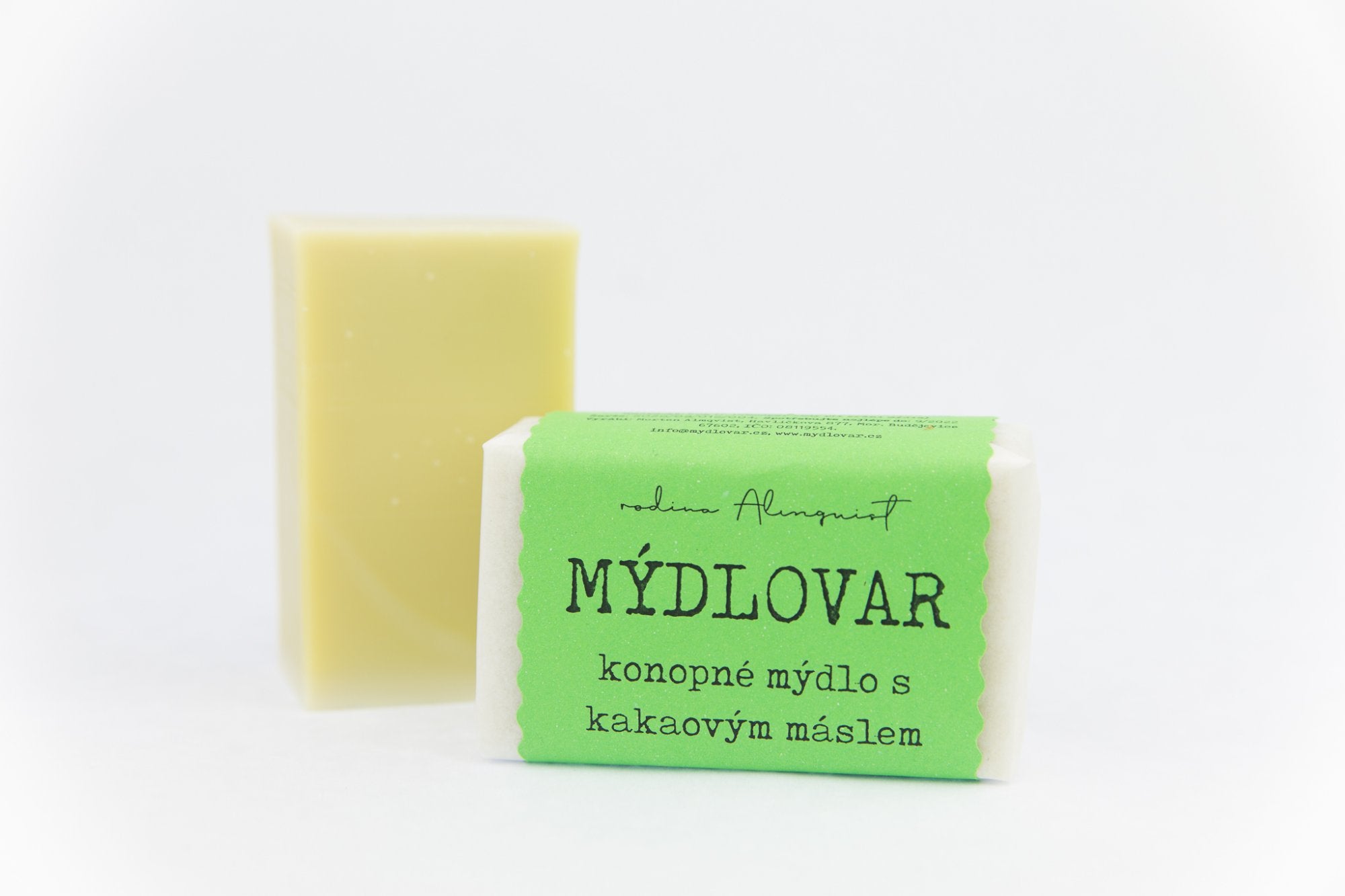 Mýdlovar Konopné mýdlo s kakaovým máslem 120 g - i pro suchou a problematickou pokožku Mýdlovar