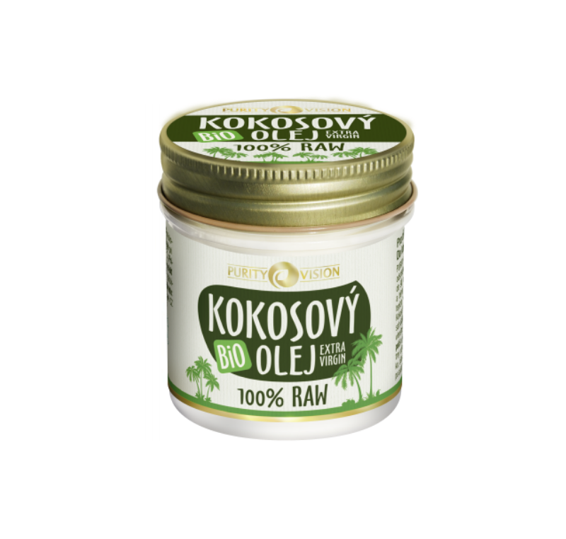 Purity Vision Kokosový olej RAW BIO (120 ml) - i pro miminka a velmi citlivou pokožku Purity Vision