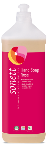 Sonett Tekuté mýdlo - růže BIO 1 l - pro vaše ruce