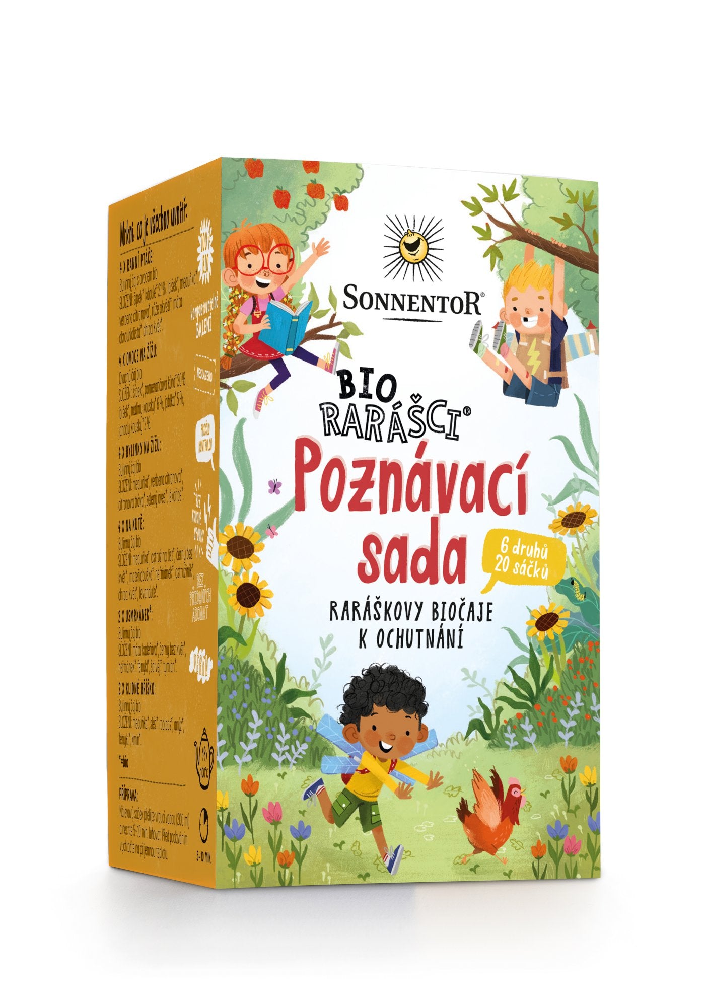 Sonnentor Biorarášci® poznávací sada čajů pro děti - nálevové sáčky (20 ks) Sonnentor