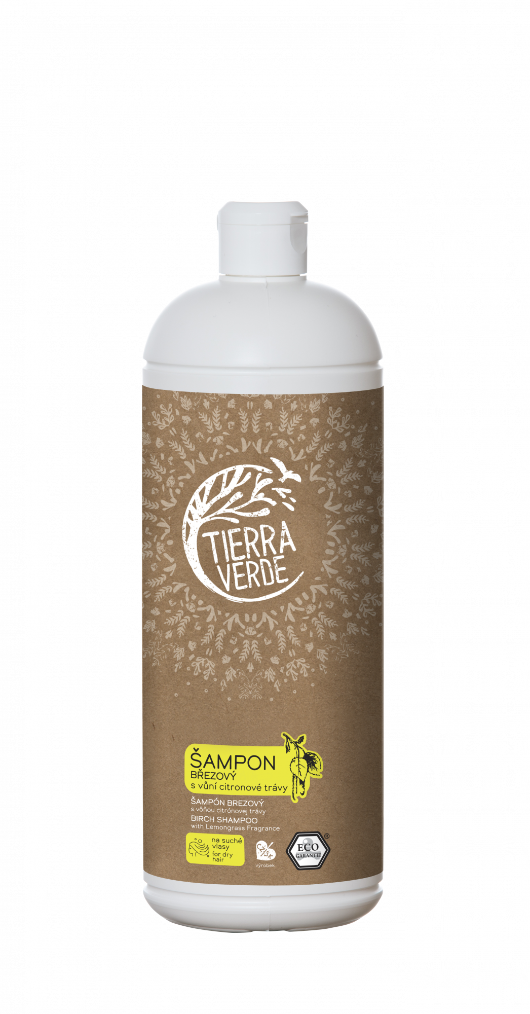 Tierra Verde Březový šampon na suché vlasy s citrónovou trávou 1 l Tierra Verde