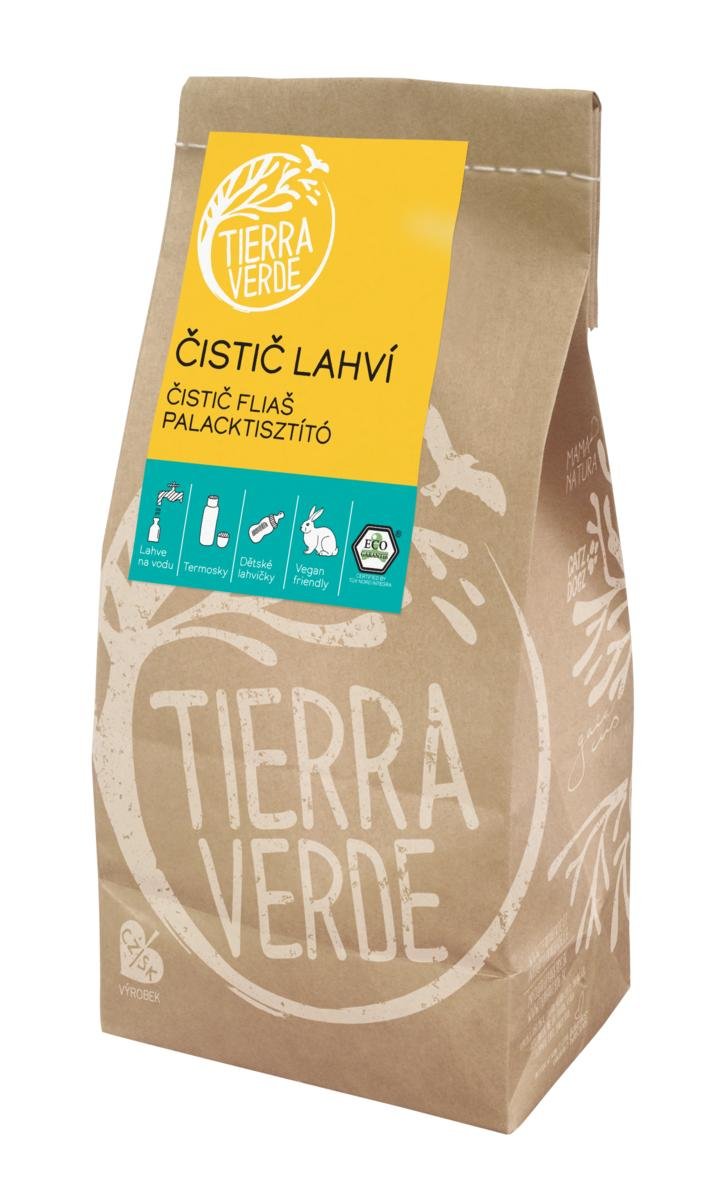 Tierra Verde Čistič lahví (1 kg) - pro snadné mytí lahví a lahviček Tierra Verde