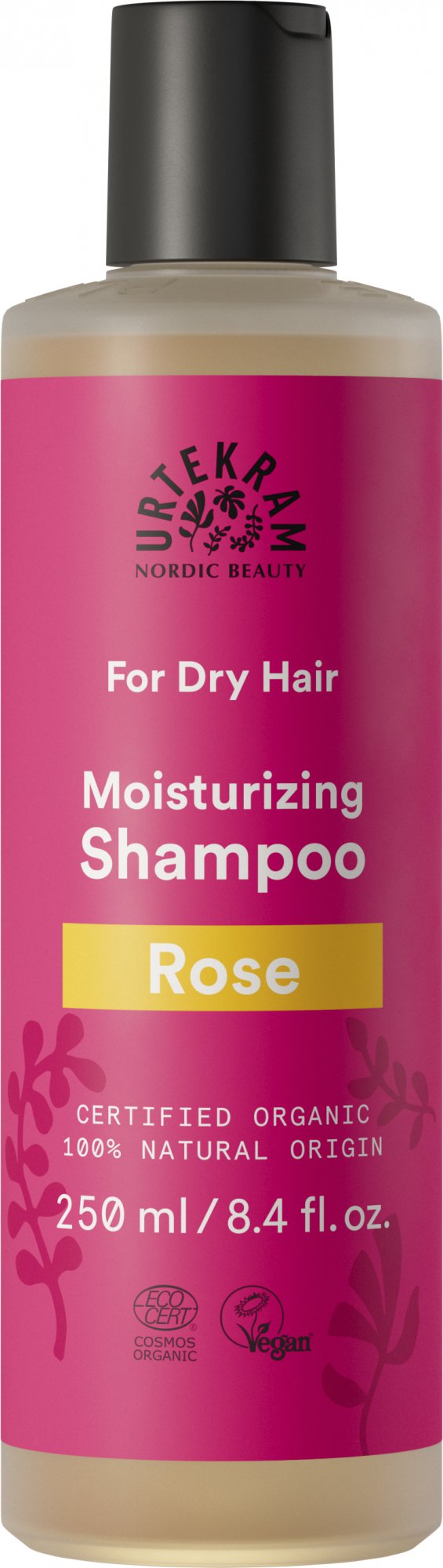 Urtekram Růžový šampon pro suché vlasy BIO 250 ml - krásně hydratuje Urtekram