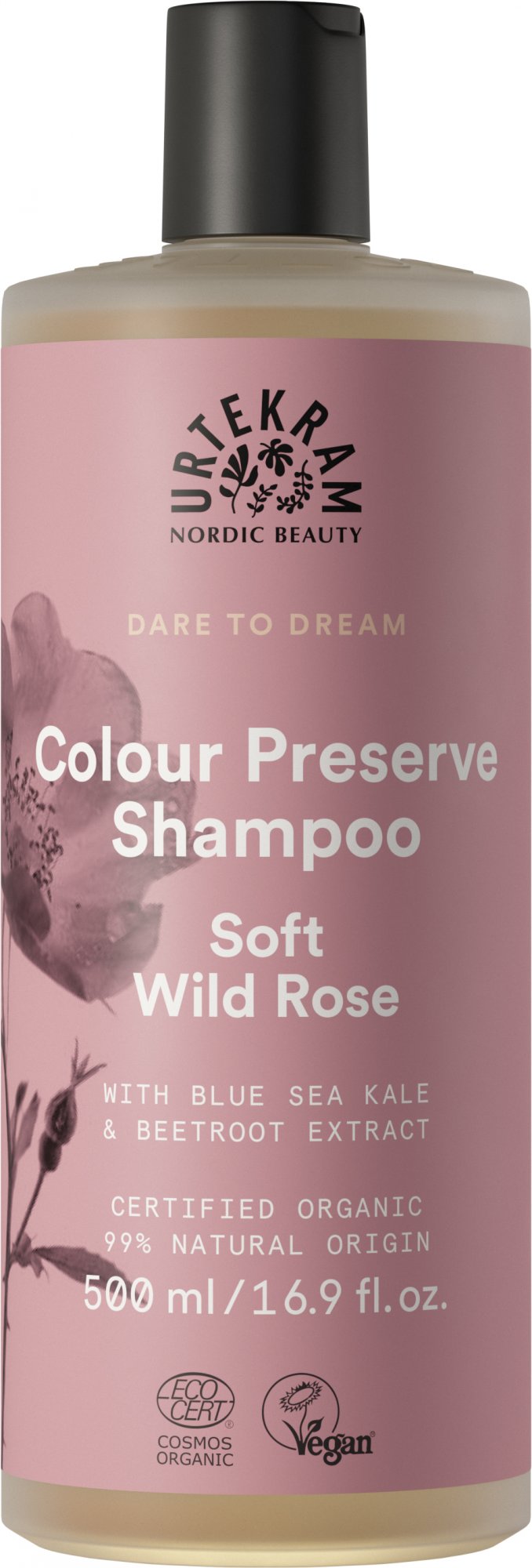 Urtekram Šampon se šípkovou růží pro barvené vlasy BIO 500 ml Urtekram