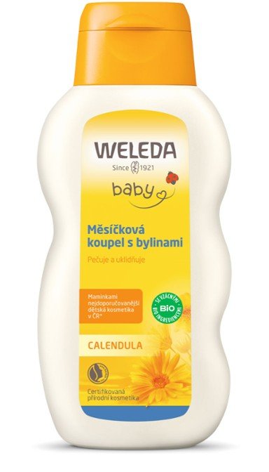 Weleda Měsíčková koupel s bylinami (200 ml) - zklidní pokožku i mysl děťátka Weleda