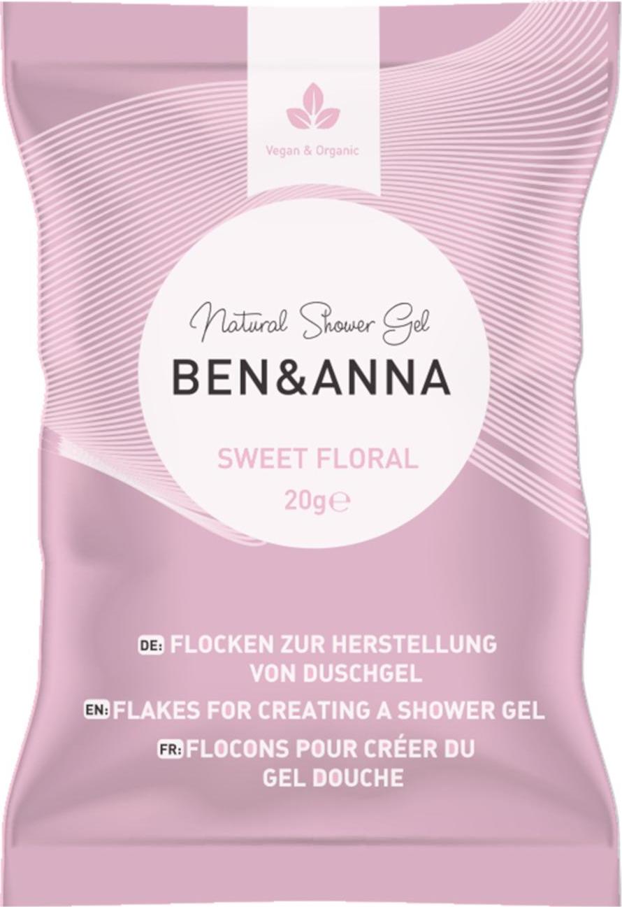 Ben & Anna Sprchový gel v zrníčkách SWEET FLORAL 2 × 20 g