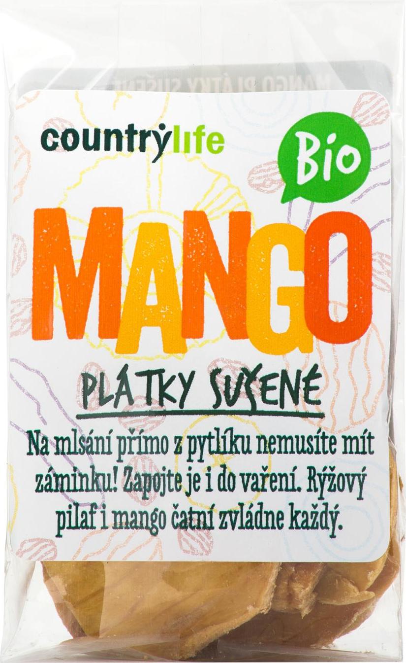 Country Life Mango plátky sušené BIO 80 g