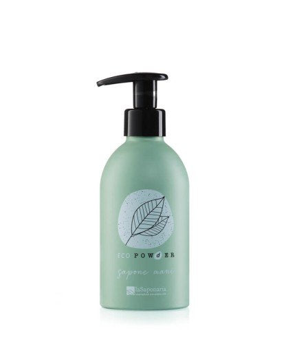 laSaponaria Hliníkový dávkovač na mýdlo na ruce (200 ml) - ideální pro umíchání práškové kosmetiky laSaponaria