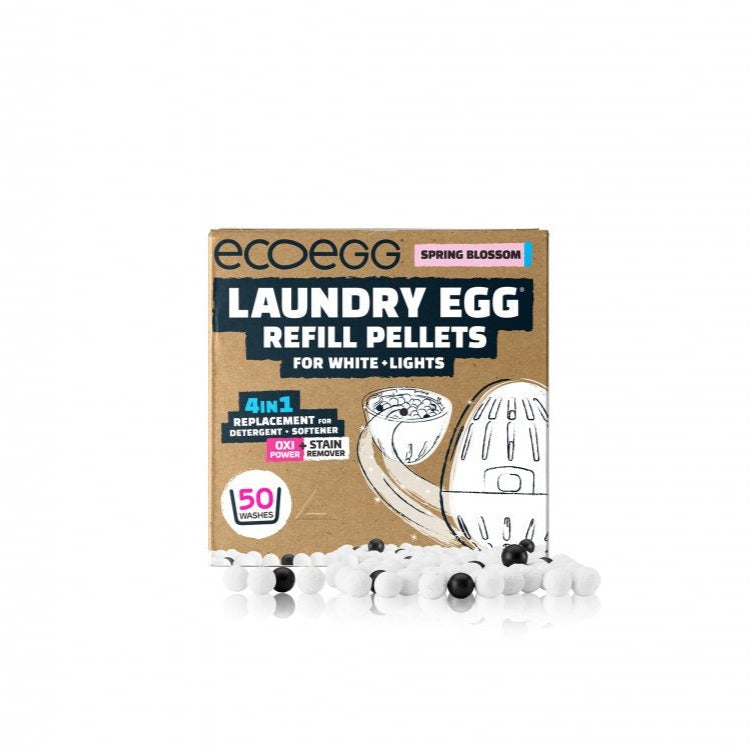 Ecoegg Náplň do pracího vajíčka na bílé prádlo s vůní jarních květů - na 50 pracích cyklů - vhodné pro alergiky i ekzematiky Ecoegg