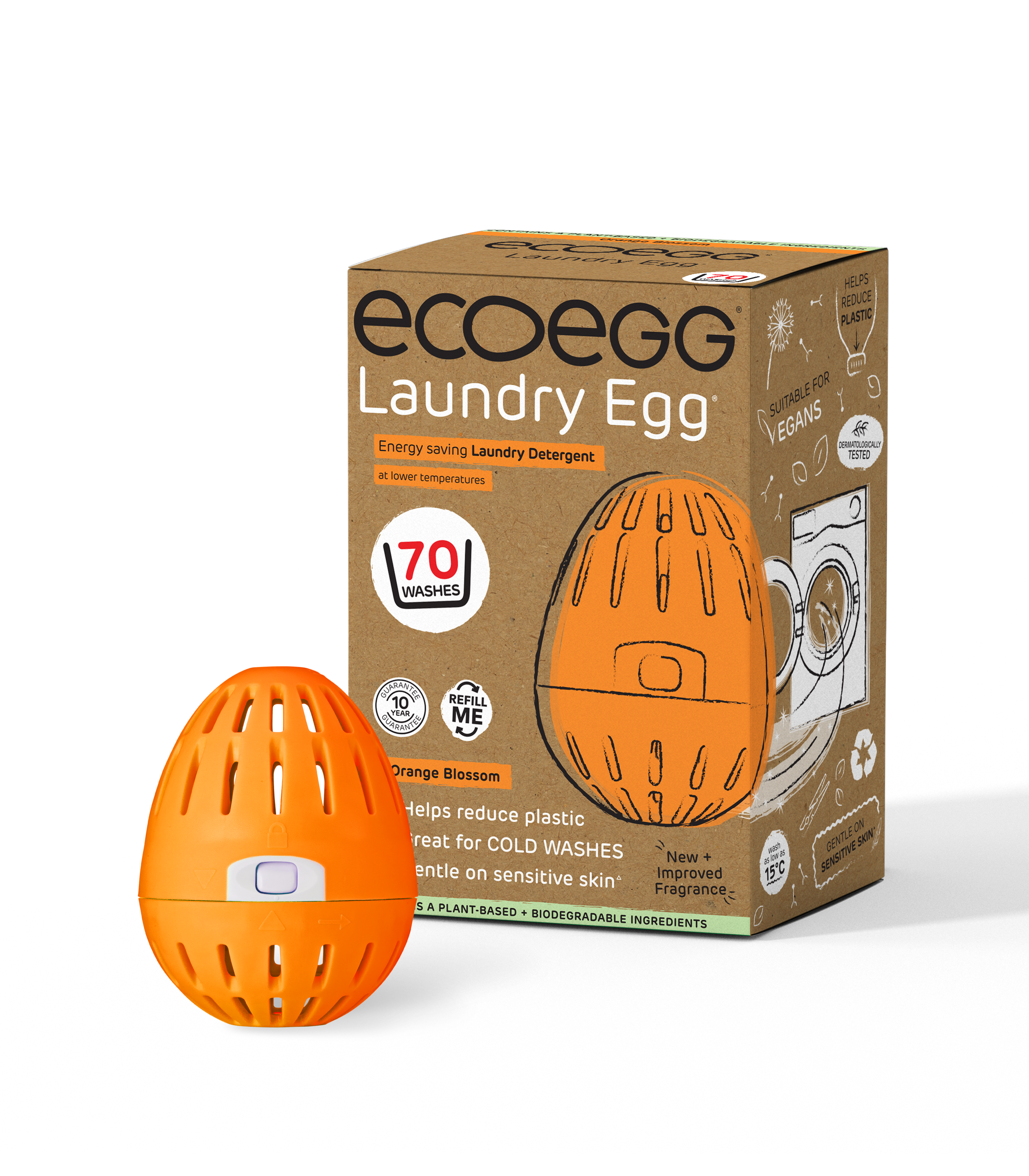 Ecoegg Prací vajíčko s vůní pomerančových květů - na 70 pracích cyklů - vhodné pro alergiky i ekzematiky Ecoegg